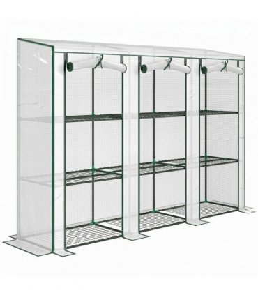 Outsunny 46 x 215cm Nine-Shelf Greenhouse