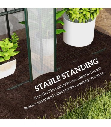 Outsunny 46 x 215cm Nine-Shelf Greenhouse