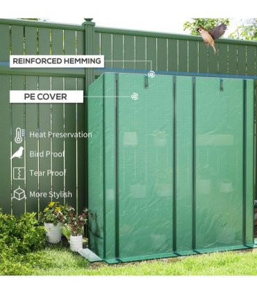 Outsunny Three-Tier Mini Greenhouse - Green
