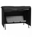 Outsunny 205 x 124cm Three-Seater Swing Chair Protective Cover Black