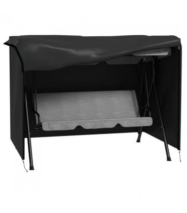 Outsunny 205 x 124cm Three-Seater Swing Chair Protective Cover Black