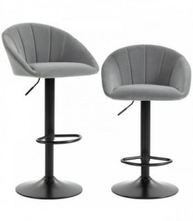 HOMCOM stool counter backs