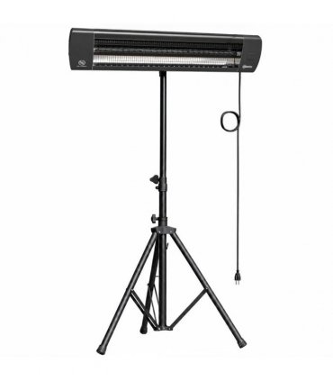 Outsunny 2500 W Electric Infrared Patio Heater, IP65 Outdoor Garden Heater with Tripod, 3 Heat Settings, 24H Timer, Black