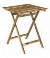 Outsunny Outdoor Coffee Table Foldable Wooden Garden Table for Patio Balcony Natural Wood