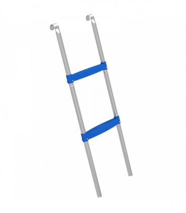 SPORTNOW Trampoline Ladder, 2-Steps with Horizontal Wide Steps, Universal Hook, Galvanised Steel Frame, 150kg Load Capacity