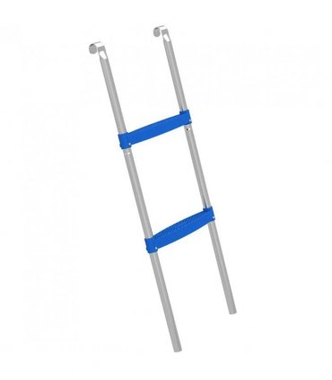 SPORTNOW Trampoline Ladder, 2-Steps with Horizontal Wide Steps, Universal Hook, Galvanised Steel Frame, 150kg Load Capacity