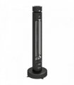 Outsunny 2000 W Electric Infrared Patio Heater, Free Standing Oscillating Outdoor Garden Heater with Knob/Remote Control, Black