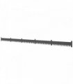 Outsunny 5pcs Garden Fence, Metal Picket Fence Panels, 102x20cm, Black