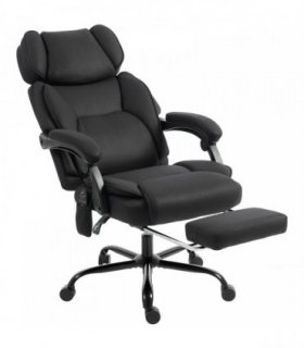 HOMCOM High Back Vibration Massage Office Chair Heated Reclining Computer Chair w/ Adjustable Height, Swivel Wheels, Black