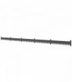 Outsunny 5pcs Garden Fence, Metal Picket Fence Panels, 102x15cm, Black