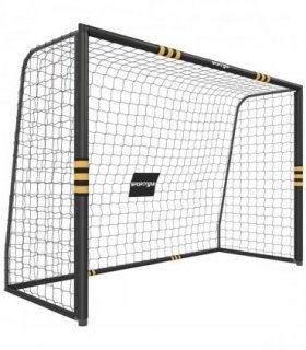 SPORTNOW Football Goal, 10 x 6.5ft Football Net with Ground Stakes, EPE Foam Padding and Metal Frame, Easy Assembly, Yellow