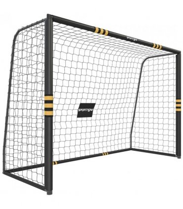 SPORTNOW Football Goal, 10 x 6.5ft Football Net with Ground Stakes, EPE Foam Padding and Metal Frame, Easy Assembly, Yellow