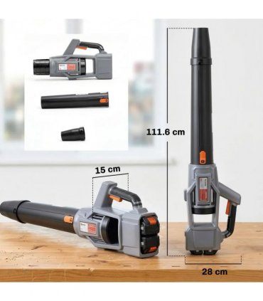 Outsunny Leaf Blower Cordless with 2 x 4000mAh Batteries & Charger, 36V Lightweight Garden Blower with 1000W Brushless Motor