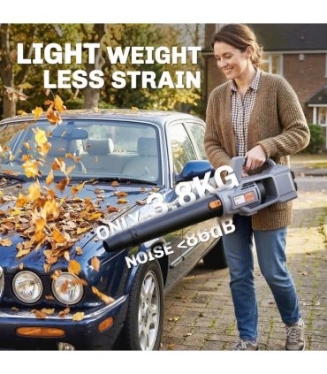 Outsunny Leaf Blower Cordless with 2 x 4000mAh Batteries & Charger, 36V Lightweight Garden Blower with 1000W Brushless Motor
