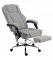 HOMCOM Office Chair with 6-Point Vibration Massage and Heat, Executive Computer Desk Chair with High Back, Reclining, Grey