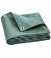 Outsunny 4 x 6m Waterproof Tarpaulin, 90GSM Tear-Resistant PE Tarp with Reinforced Grommets, UV Protected Cover