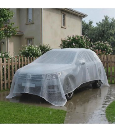 Outsunny 4 x 6m Waterproof Tarpaulin, Heavy Duty 140GSM Tear-Resistant PE Tarp with Reinforced Grommets, UV Protected Cover