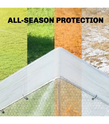 Outsunny 4 x 6m Waterproof Tarpaulin, Heavy Duty 140GSM Tear-Resistant PE Tarp with Reinforced Grommets, UV Protected Cover