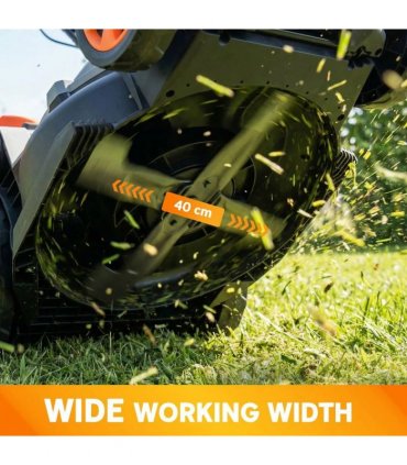 Outsunny 1800W Electric Lawnmower with 40cm Cutting Width, Mulching Feature, 50L Grass Collection Bag, 6 Cutting Heights