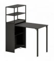 HOMCOM Folding Shelf and Work Table - Black