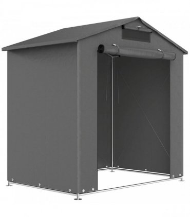 Outsunny 6 x 4 ft Outdoor Garden Storage Shed, Waterproof Bike Tent with Vent and Roll-Up Zipper Door