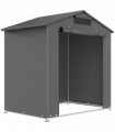 Outsunny 6 x 4 ft Outdoor Garden Storage Shed, Waterproof Bike Tent with Vent and Roll-Up Zipper Door