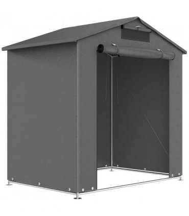 Outsunny 6 x 4 ft Outdoor Garden Storage Shed, Waterproof Bike Tent with Vent and Roll-Up Zipper Door