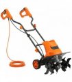 Outsunny 1500W Electric Garden Tiller w/Foldable Handle, 40cm Working Width, 20cm Tilling Depth, 6 Blades, 2 Adjustable Wheels
