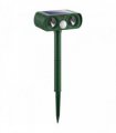 Outsunny Ultrasonic Cat Repellent, PIR Motion Sensor 110°, LED Flash, Solar Cat Deterrents for Gardens UK