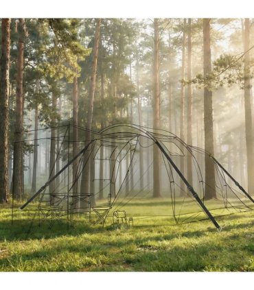 SPORTNOW 4Pcs Trampoline Anchor Kit, 32 cm Galvanised Trampoline Stakes, Spiral Ground Anchors with Triangle Head, Straps