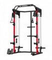 SPORTNOW Power Cage, Power Rack with Adjustable Cable Pulley System, Pull-Up Bar, Dip Station, Landmine