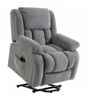 HOMCOM Recliner Armchair Lift Chair, Electric Recliner Chair with Vibration Massage and Heat, Wide Seat, USB Port, Light Grey