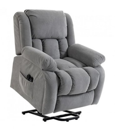 HOMCOM Recliner Armchair Lift Chair, Electric Recliner Chair with Vibration Massage and Heat, Wide Seat, USB Port, Light Grey