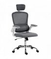 HOMCOM Mesh Back Office Chair, with Lumbar Support - Charcoal Grey