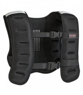 SPORTNOW Weighted Vest, 8 kg Weight Vest with Adjustable Straps, Reflective Strips, Black