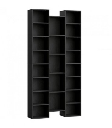 HOMCOM 21-Compartment Bookshelf - Black