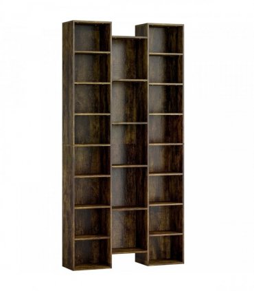 HOMCOM 21-Compartment Bookshelf - Brown