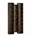 HOMCOM 21-Compartment Bookshelf - Brown