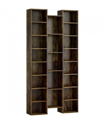 HOMCOM 21-Compartment Bookshelf - Brown