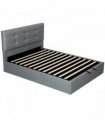 HOMCOM 5ft King Ottoman Bed with Gas Lift Storage - Grey
