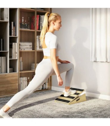 SPORTNOW Portable Slant Board, Adjustable Incline Board Calf Stretcher with Extra Side-Handle Design for Home Gym