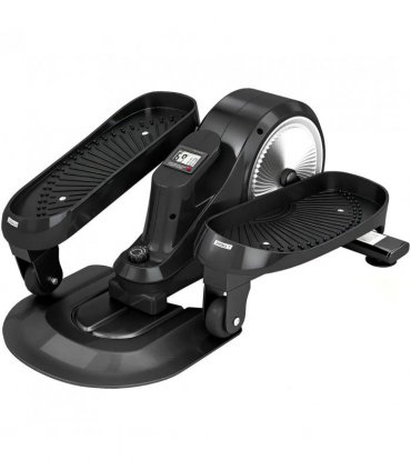 SPORTNOW Under Desk Elliptical Machine with LCD Monitor, 8 Adjustable Magnetic Resistances for 2-in-1 Seat & Stand Up Exercise