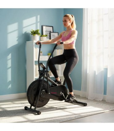SPORTNOW Exercise Bike with Adjustable Seat, LCD Display for Home Gym