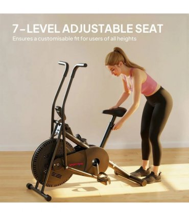 SPORTNOW Exercise Bike with Adjustable Seat, LCD Display for Home Gym