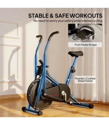 SPORTNOW Exercise Bike with Adjustable Seat, LCD Display for Home Gym