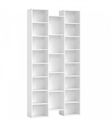 HOMCOM 21-Compartment Bookshelf - White