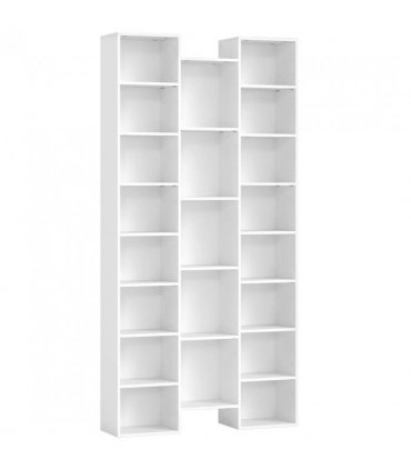 HOMCOM 21-Compartment Bookshelf - White