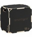 SPORTNOW Non-Slip Plyo Box, Corner-free Wooden Jump Box, 20"x18.9 x16.1"