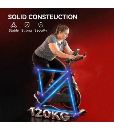 SPORTNOW Exercise Bike, Stationary Bike with Adjustable Magnetic Resistance, Indoor Cycling Equipment with LCD Display