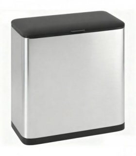 HOMCOM 8L Hanging Kitchen Bin, Rubbish bin with Lid and Removable Inner Bucket for Under Cabinet Door, Under Sink, Office
